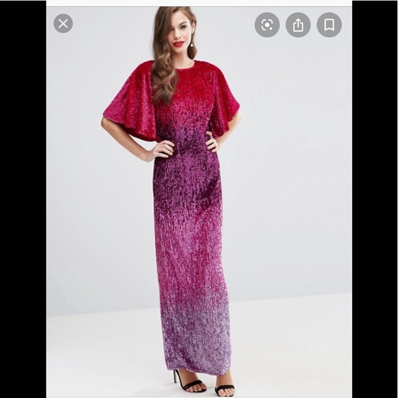 ASOS Dresses & Skirts - ASOS red carpet red ombré sequin gown